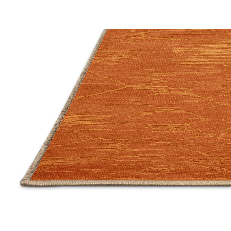 Tapis abstrait lavable à la machine, Rectangulaire 2 pi x 3 pi