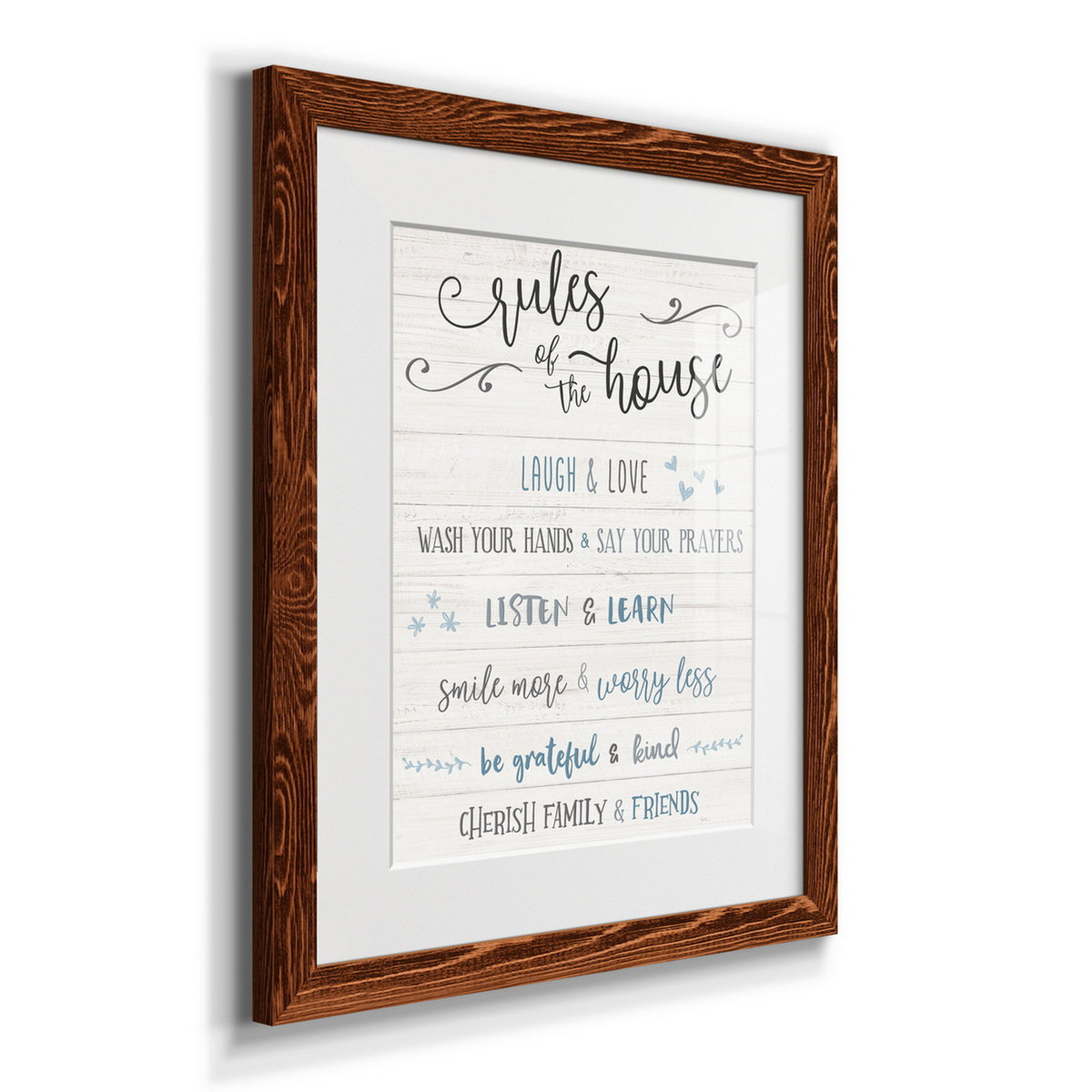 Trinx Rules of the House - Picture Frame Textual Art Print on Paper ...