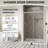 44-48" W x 74" H Frameless Sliding Shower Door, 1/4" (6mm) SGCC Tempered Glass with Explosion-Proof Film & Nano Coating, Stopper Included, Chrome-125550380