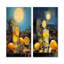 Téquila, crépuscule, horizon mexicain - ensemble de 2 impressions murales en métal cocktail-2077244250
