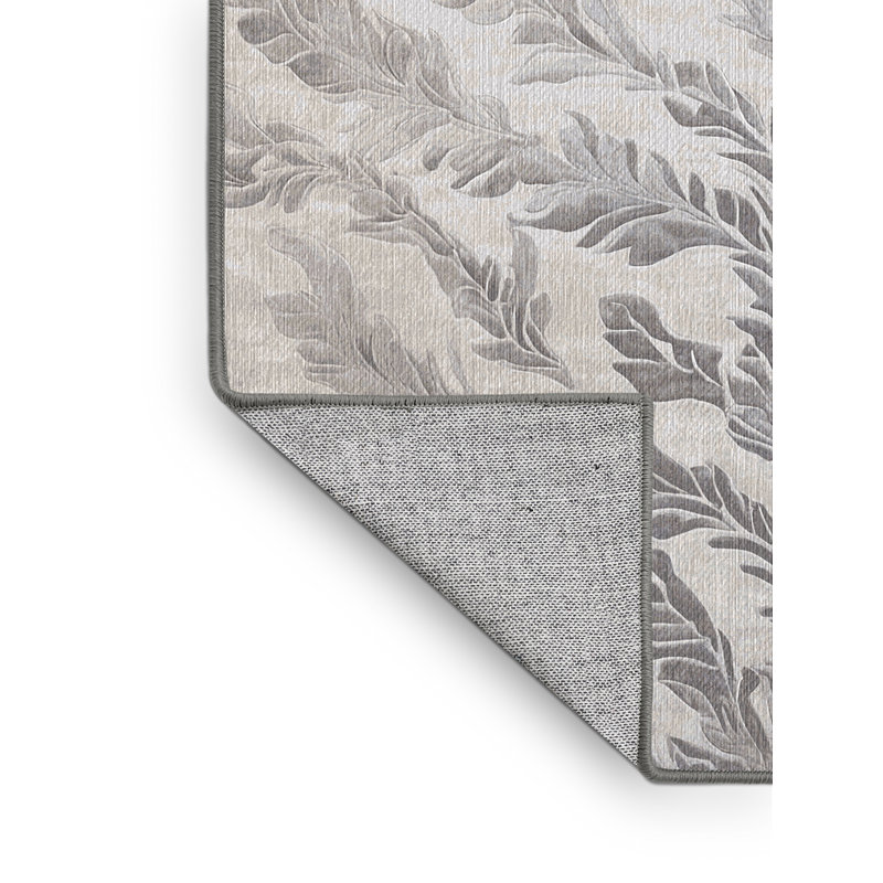 Tapis gris lavable à la machine