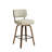 26" Swivel Upholstered Counter Stool with Walnut-Finish Bentwood Frame-114223069-114223065