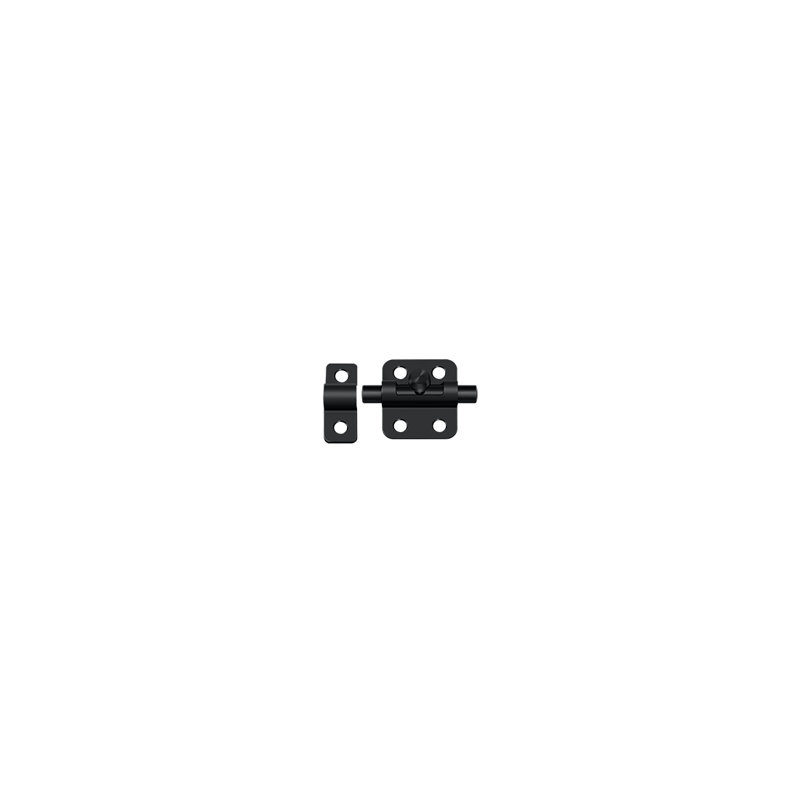 Barrel Brass Latch/Catch/Bolt, Painted Black