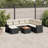 Vidaxl Garden Sofa Set Black