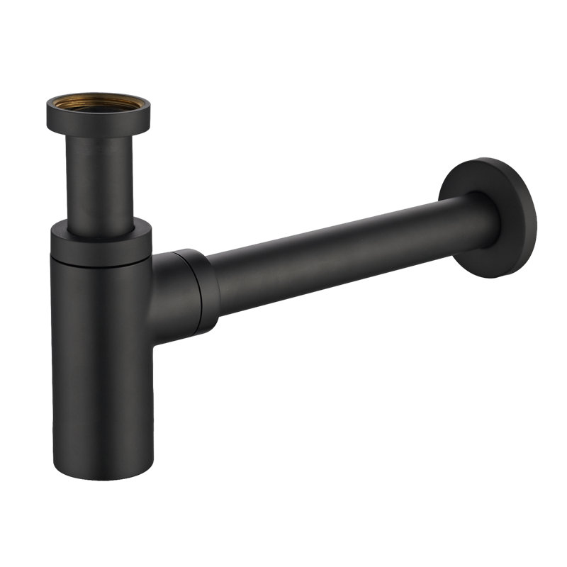 Finchley Basin Bottle Trap, Black