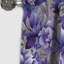 Rideau floral persan mauve lavande persan II-107550806