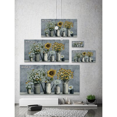 Marmont Hill Eccentric Sunflower On Canvas Painting & Reviews | Wayfair