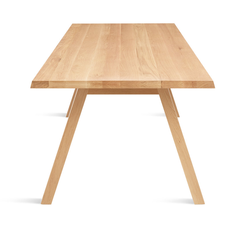 A Walk In The Park Solid Wood Dining Table, Walnut, 38" W x 90" L