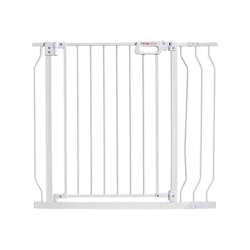 Metal Pressure Mounted Pet Gate, White, 99.1cm W