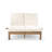 Double Chaise Lounge With Adjustable Backrest And High-Density Cushions-124942526