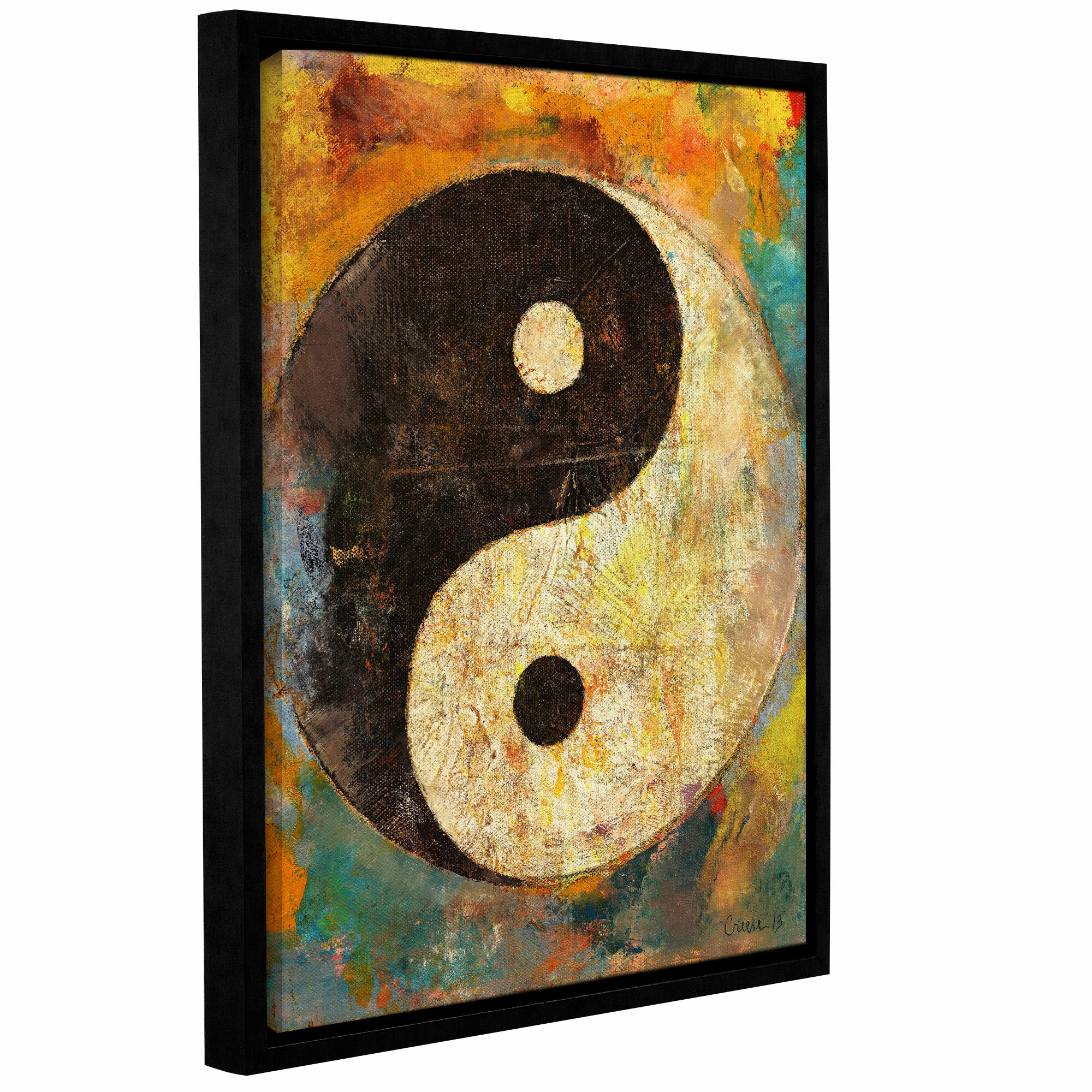 yin yang art abstract