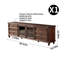 Crédence de rangement en bois massif l 86,61 po American Style