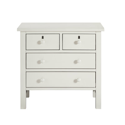 Georgina 4-Drawer Storage Nightstand - Antique White
