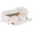L-Shaped Daybed,Upholstered Bed Frame With 2 Storage Drawers-74777375