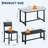 Dining Table Set For 4, Kitchen Table And 2 Upholstered Chairs With Bench-114195202