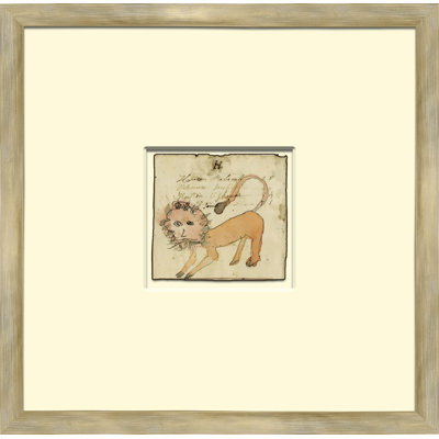 Lion - Mennonite Ledger Drawing Giclee Print