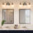 3-Light Bathroom Light Fixtures, Modern Vanity Light with Clear Glass Shade-57558519