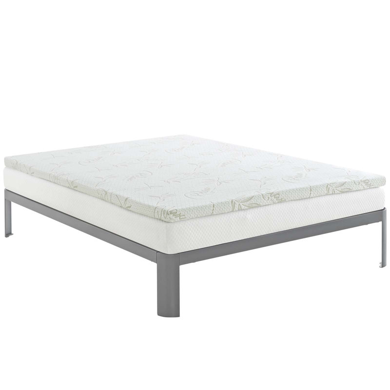 Modway Relax 2" Queen Gel Memory Foam Mattress Topper