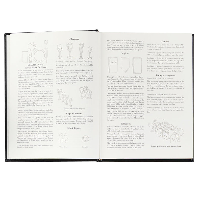 Graphic Image Entertaining Book, Leather, Red