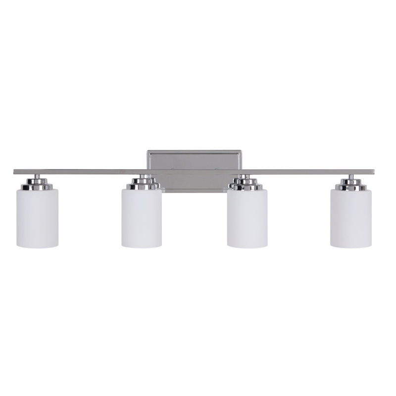 Éclairage pour meuble-lavabo 4 lumières Keisuke, Chrome