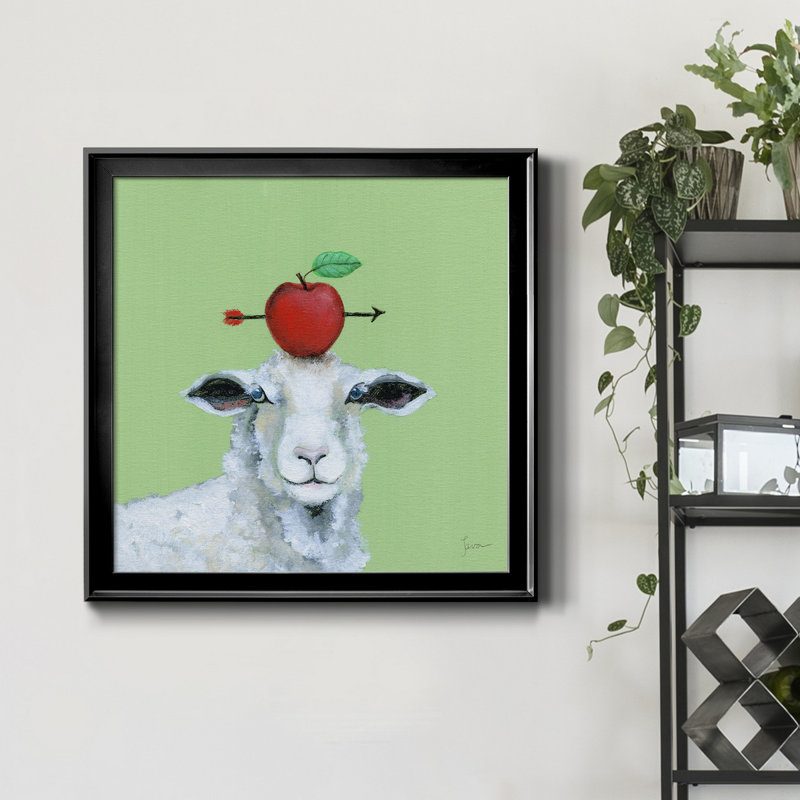 Playful Nature 3 - Peinture sur toile encadrée, H 17,5 po x l 17,5 po x P 1,5 po, Cadre noir