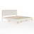 Martha Stewart Flynn Wooden Platform Bed with Upholstered Base and Inset Headboard-118109946