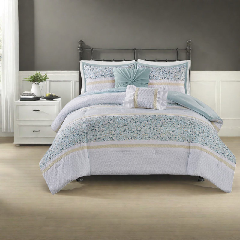 Ensemble de literie hypoallergénique en polyester de style campagnard, parfait pour la maison