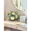 Betsy Miller Hydrangea Floral Arrangement in Glass Vase-1214343462