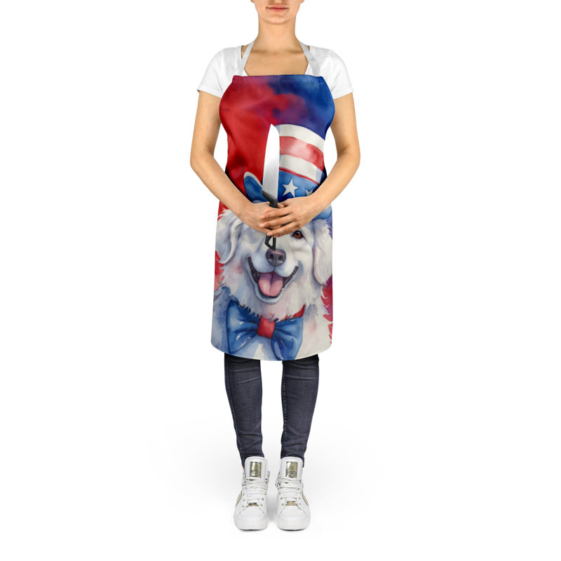 Patriotic American Apron, Kuvasz