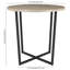 Table d'appoint ronde de 22 po avec plateau en faux marbre Winke-303953138