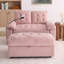 Fauteuils inclinables réglables avec rangement, canapé deux places moderne en chenille rose pour la maison-1268219302