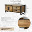 Everard Solid Wood Coffee Table with Storage