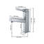 Robinet de salle de bain chromé à poignée simple avec douchette extractible-123298065-123298066