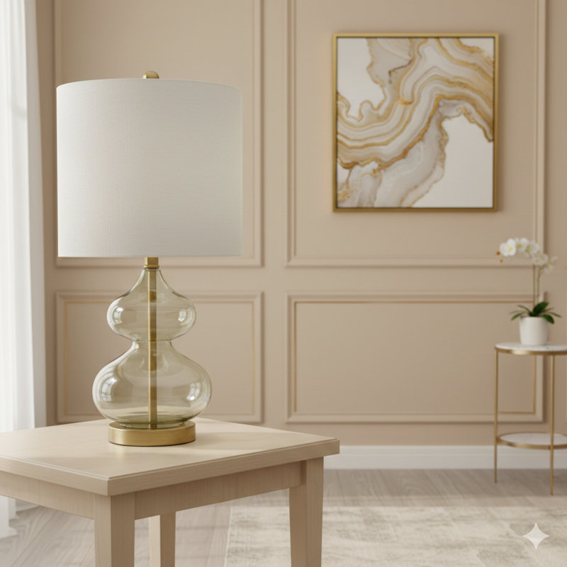 Lampe de table Ellipse, Doré
