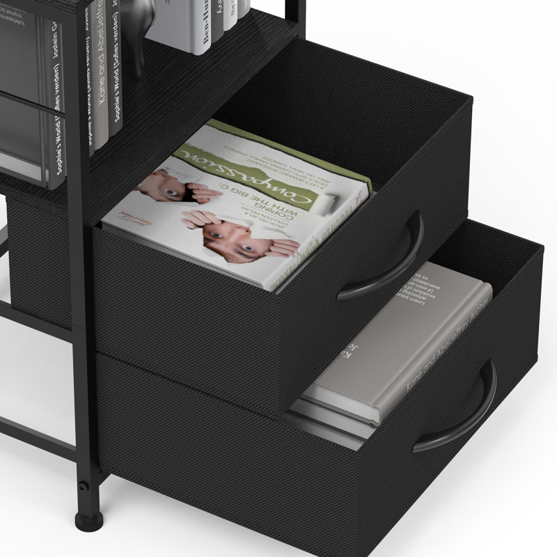 Vem 2 - Drawer End Table Set, Black