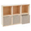 Bibliothèque moderne sur pied en bois massif l 35,43 "avec joints à mortaise et tenon Modern