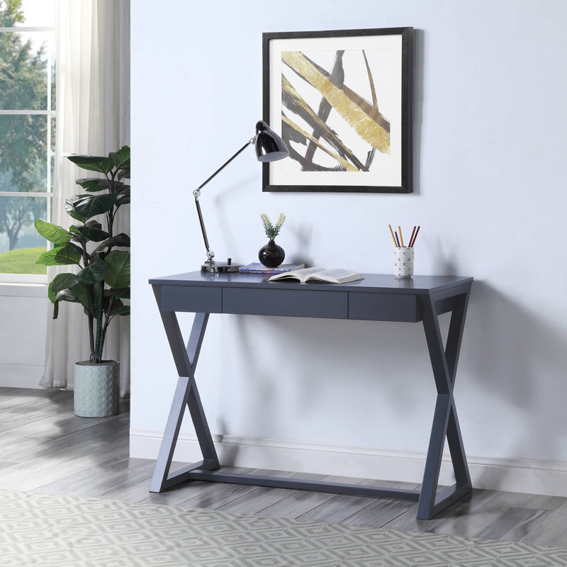 Charcoal Finish Console Table