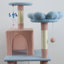 Arbre à chat 71 pouces avec grand condo, bleu - coussin de fleurs amovible et hamac-182989933