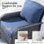 Ensemble de conversation avec canapé et coussins avec table basse et fauteuils en rotin et osier 4 pièces Jordanlee-374328366-284594390