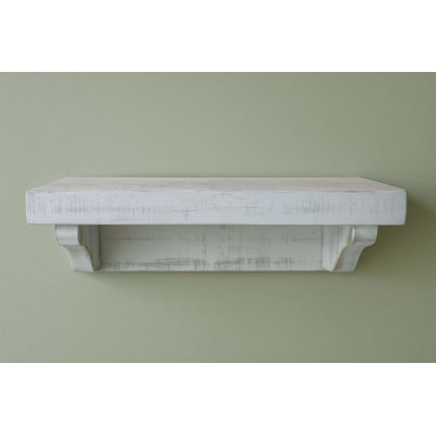 Rough Cut Wall Shelf, 5 ft. in Rustic White finish