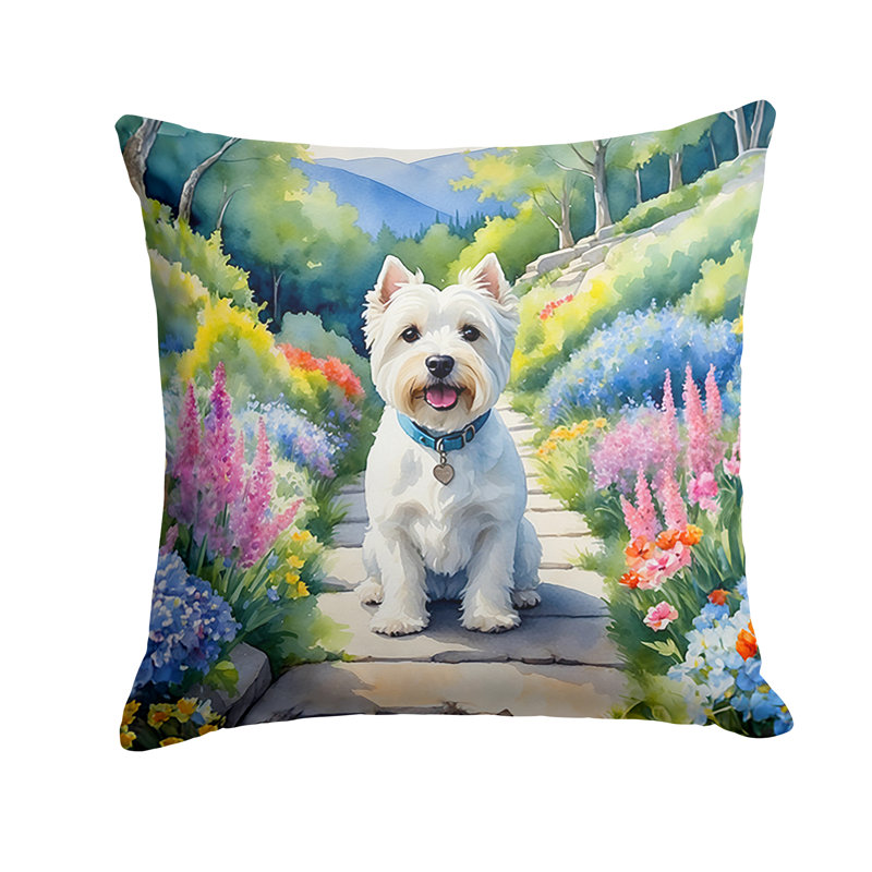 Coussin décoratif intérieur / extérieur Spring Path, H 18 po x l 18 po