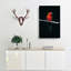 Perched Parrot In Abstract - Wrapped Canvas-55340162