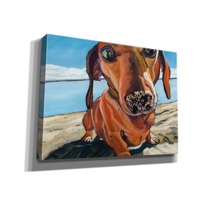 «Sand Dog» par Kathryn Wronski, art mural sur toile