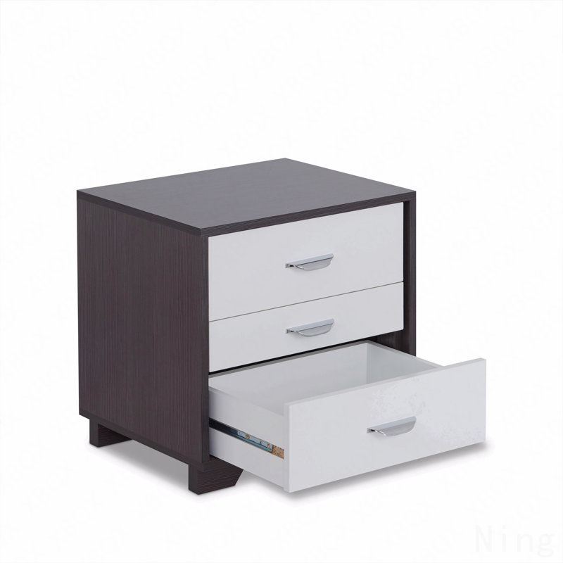 Table d'appoint blanche et noire