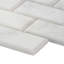 Asian Statuary Beveled 2X4 Marble Tile