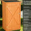 Jaune, armoire de rangement extérieure, toit plat, porte verrouillable, rangement pour piscine et pelouse, remise de rangement facile à installer, toit, porte, imperméable, pour terrasse, utilisation multifonctionnelle