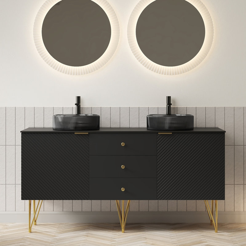 Meuble-lavabo et lavabo de salle de bain GEMA