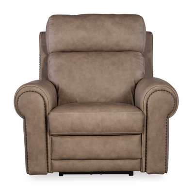 SS Power Recliner with Power Headrest & Lumbar by Hooker Furniture