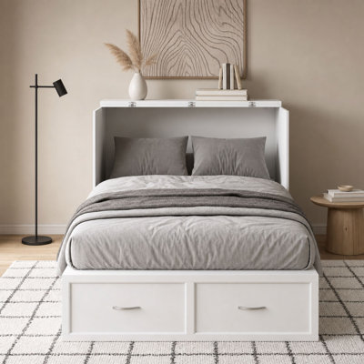 44.4'' W Twin Size Murphy Bed Chest