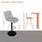 Adjustable Height Upholstered Swivel Bar Stools With Backrest(Set Of 2)-919860580